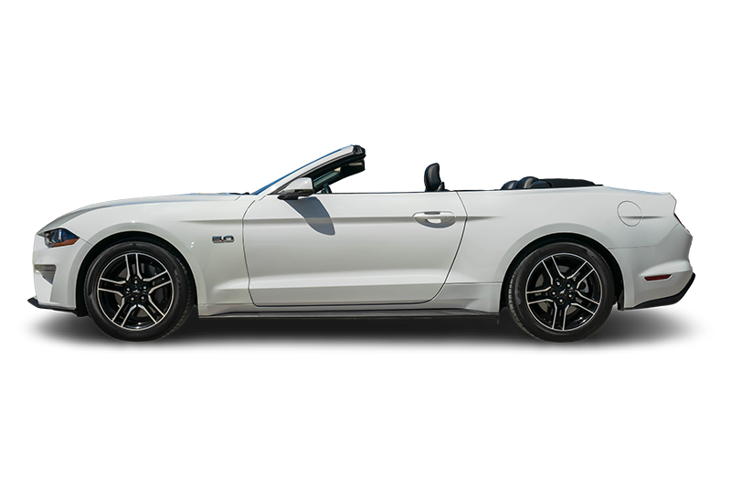 There are many convertibles on the market, but if you want the most premium option, no need to look any further than the Mustang GT Convertible 5.0. the slick style and high performance make it the convertible to look out for.

The convertible has exceptional performance with a 5.0L V8 engine with 435 HP. It has a fantastic chassis accompanied by a Rear Wheel Drive 6-Speed Automatic transmission and a 400 lbf-ft torque.

Just looking at the car is enough to let a person know that with this convertible, they may as well have bagged a unicorn. Mustang continues adding exceptional vehicles to its fleet. The Mustang GT Convertible 5.0 is sophisticated and powerful, with a brilliant performance every time.

A thoroughly modern convertible, it's head and shoulders above any other in the pony-car wars. Available for reservations at in white exterior and dark interior only at LVC Exotic Rentals.

What are you driving today? Reserve your dream car now!
Call Now For Reservations