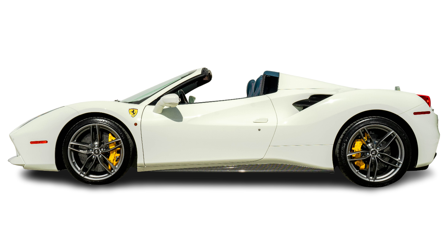 A white Ferrari