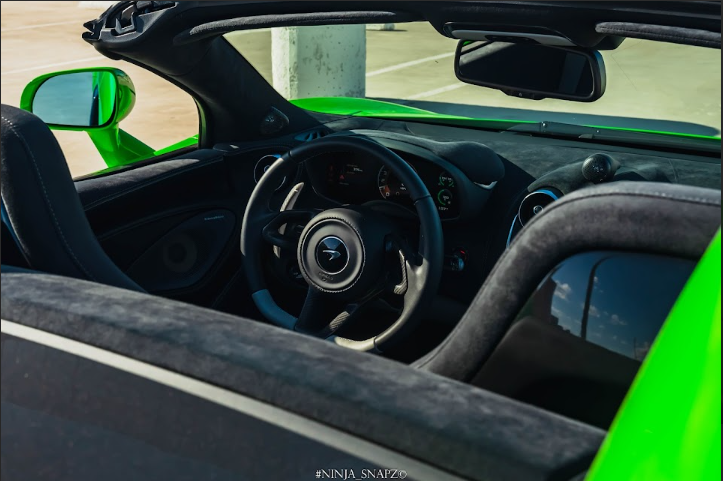 A green 570S Spider