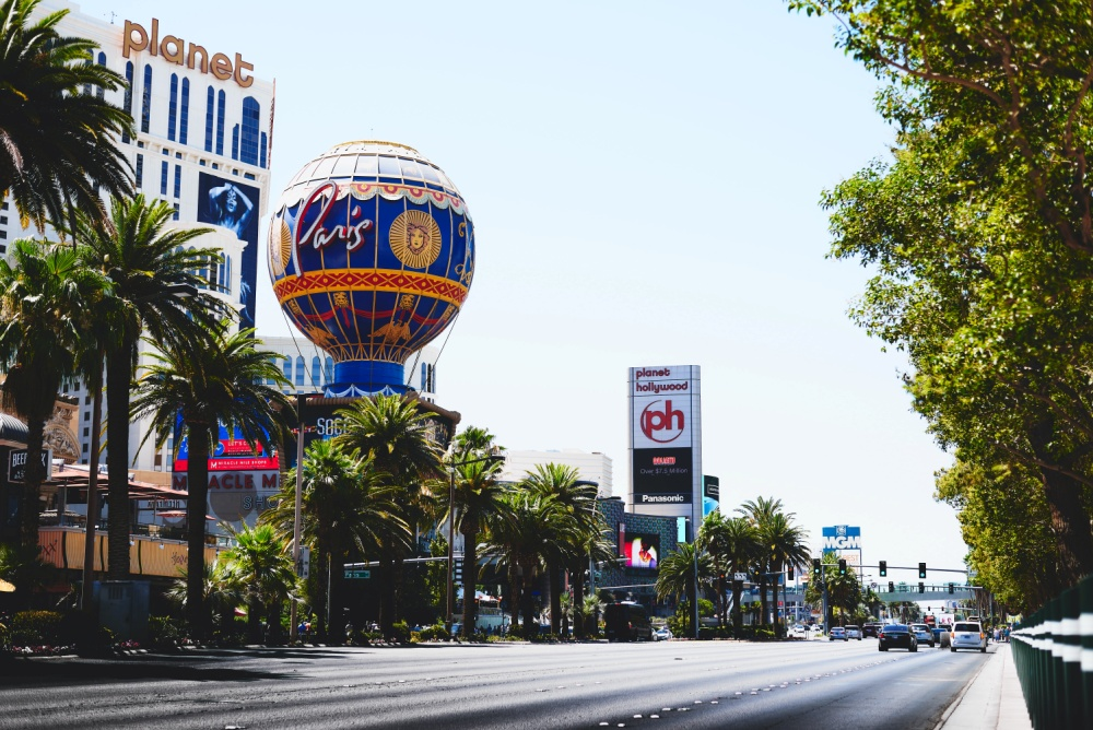 Street-view of Las Vegas Strip