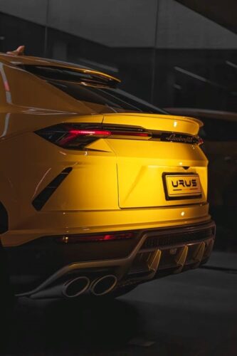 Yellow Lamborghini Urus