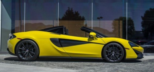 Yellow McLaren 570S