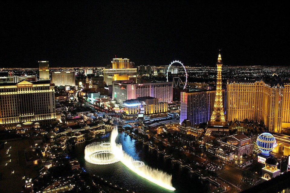 aerial view of Las Vegas